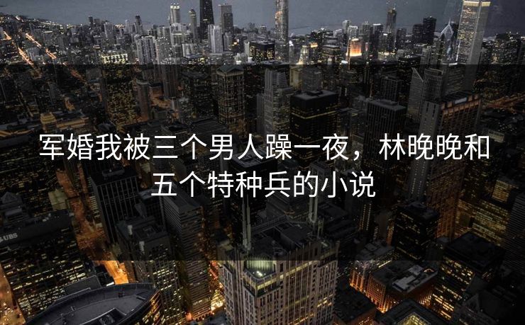 军婚我被三个男人躁一夜，林晚晚和五个特种兵的小说